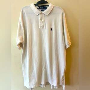 Men's XL Polo Ralph Lauren 100% Cotton Herbal Milk Classic Fit Polo Shirt